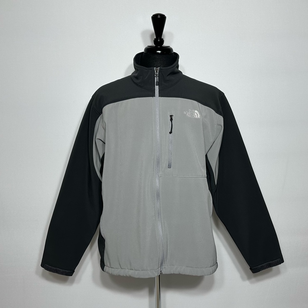 The North Face Apex Bionic 2-Tone Gray Softshell Jacket Men XL Full Zip Gorpcore